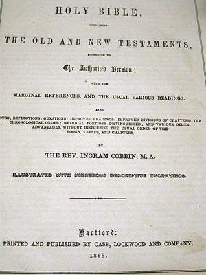 Washburn Bible  face page